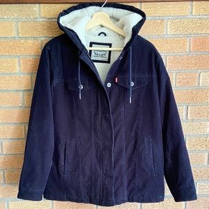 Levi's Corduroy Oversized Sherpa Trucker Jacket